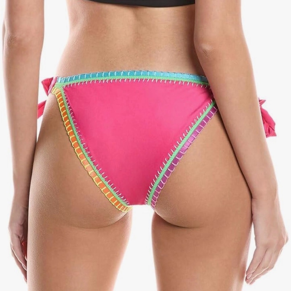 095 PQ Swim Ferrarini Crochet Bikini Bottom -‎ Size: Large - Picture 2 of 7